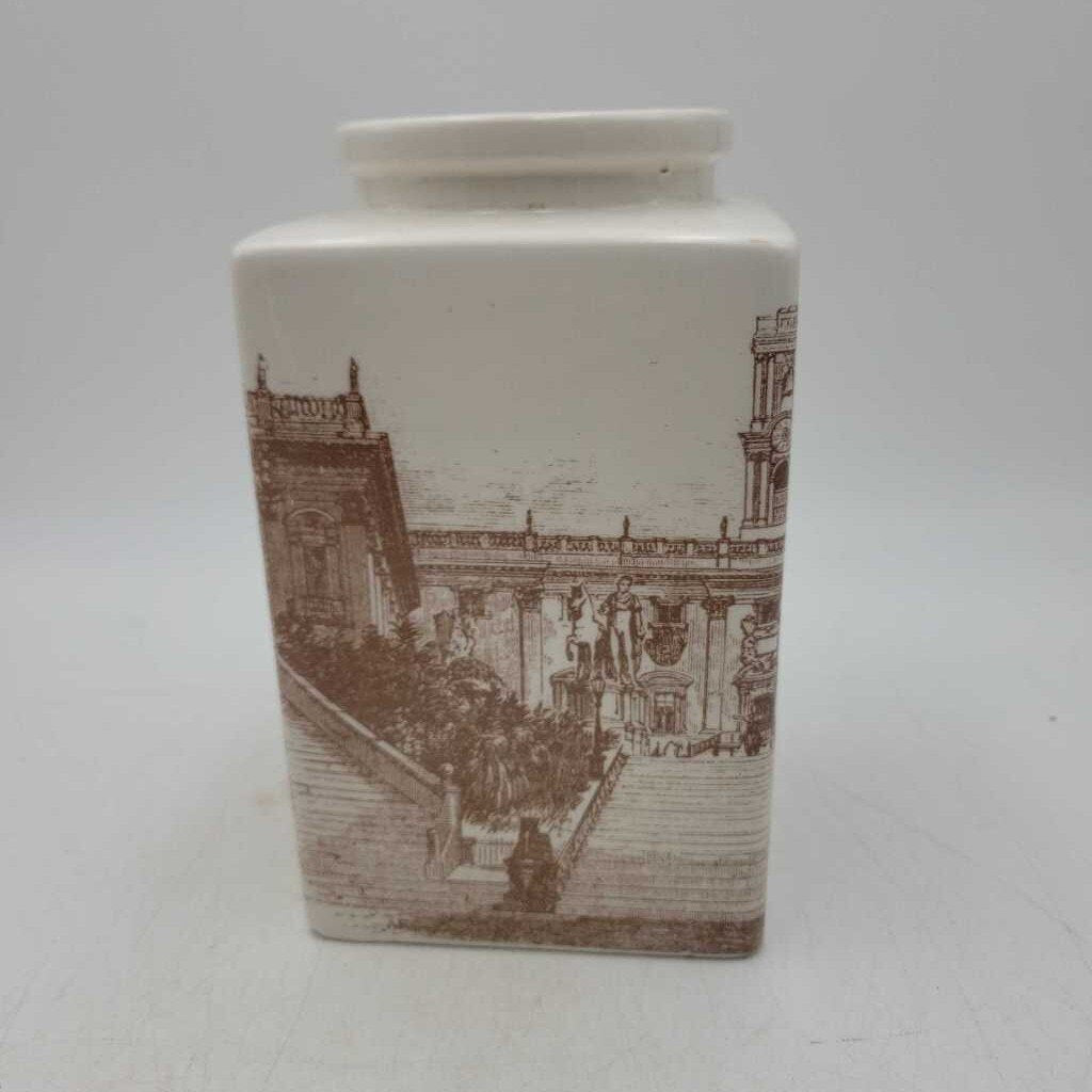 WDV2234 Crown Devon Cries of London Transferware Vase {R} (WDV)