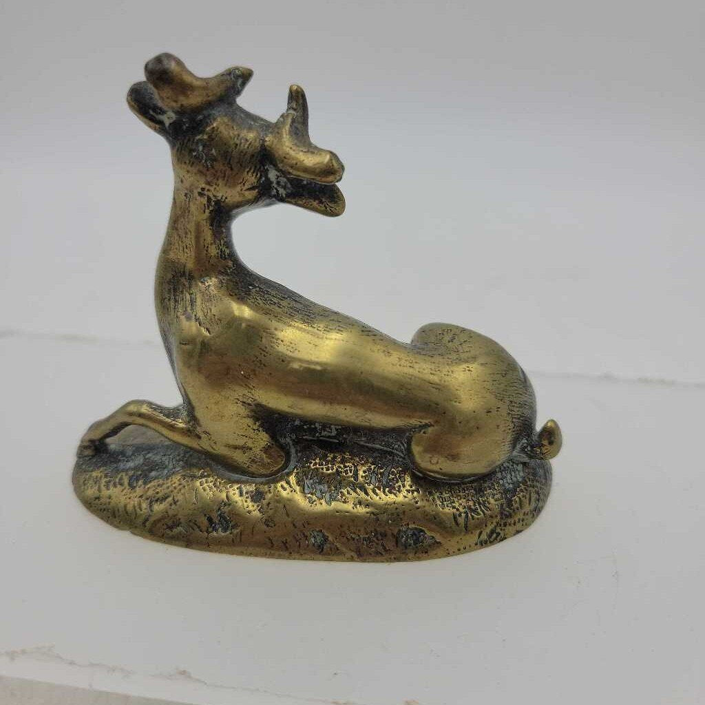 Old solid Brass deer (US2)