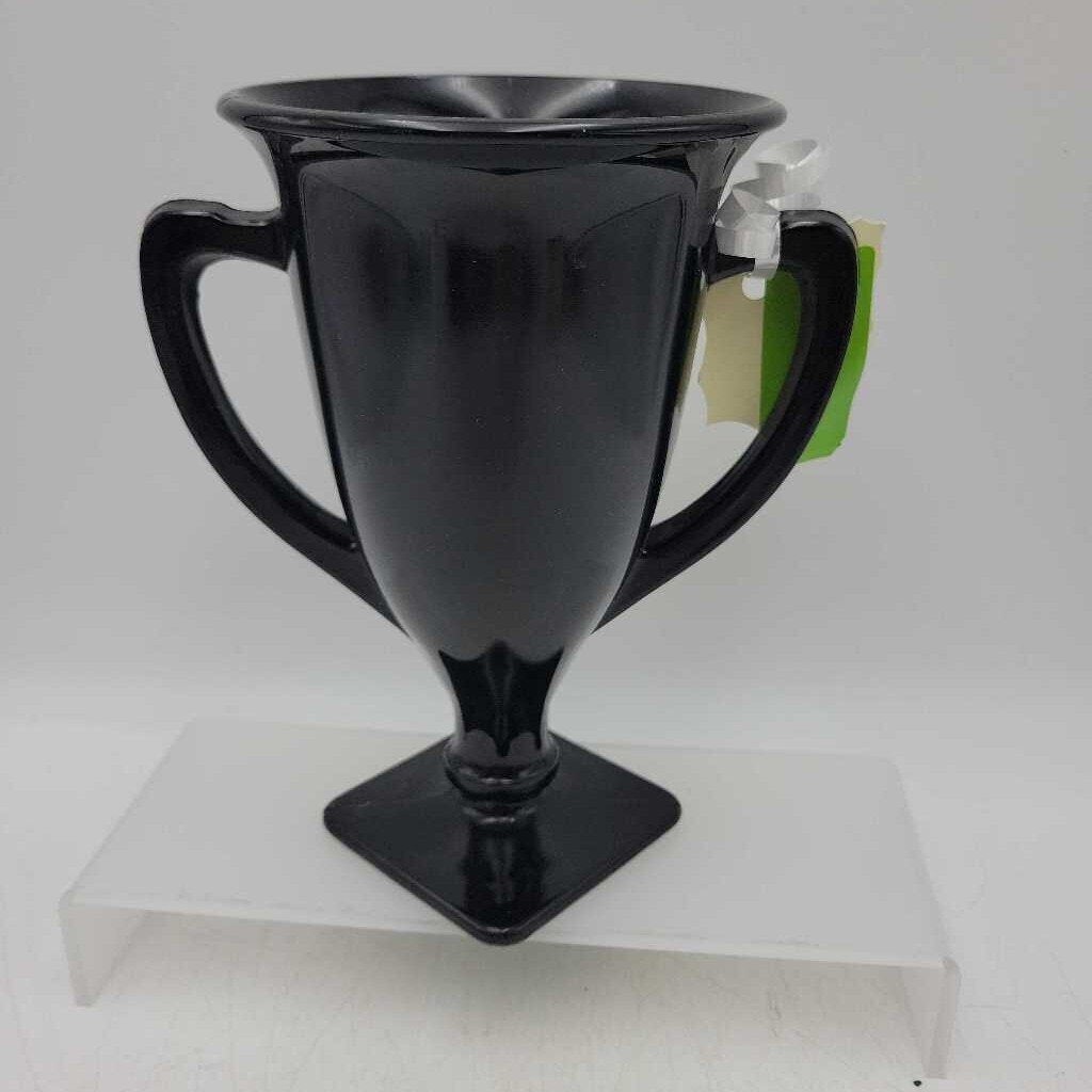 Black Amethyst Glass Vase (TRE)