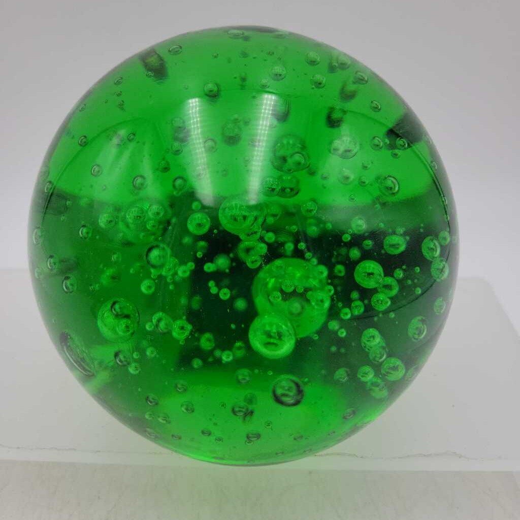 Beautiful Bubble Glass Paperweight (DMG) 1020