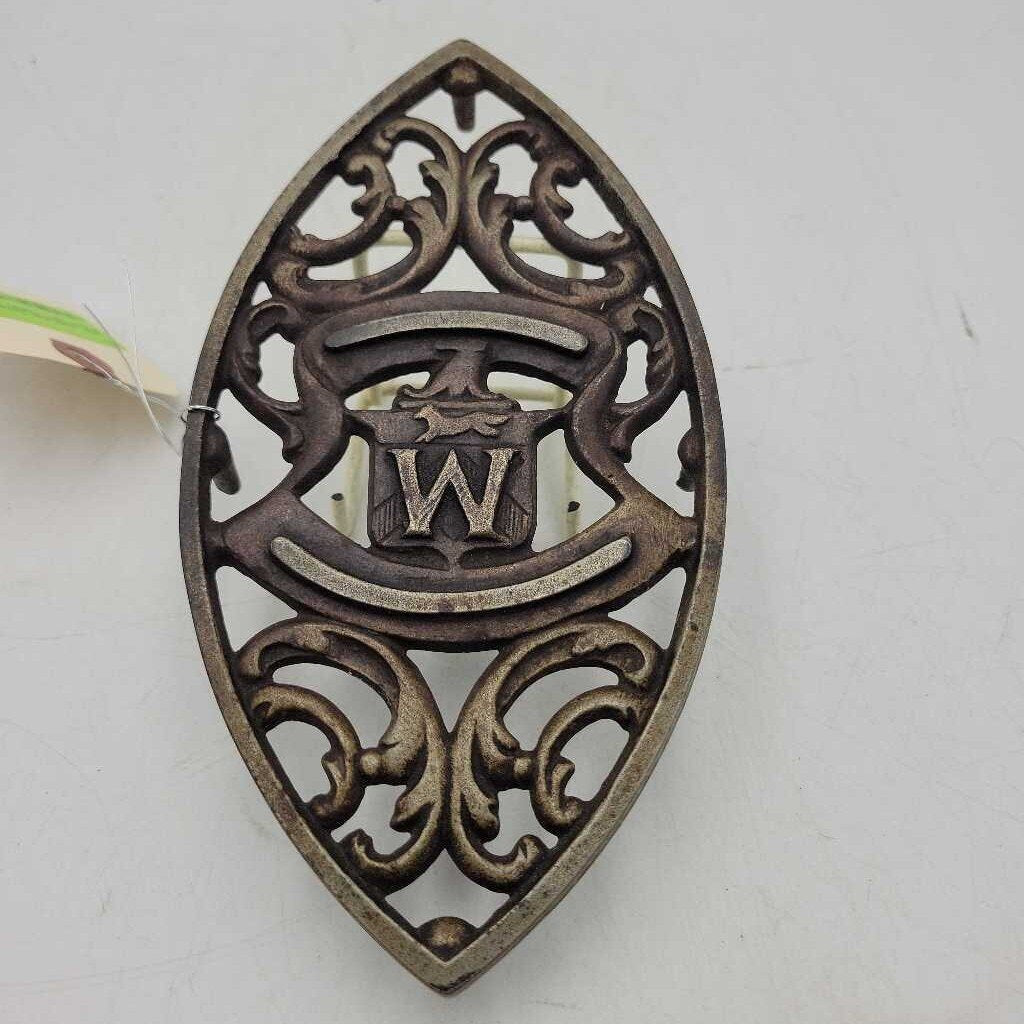 Cast Iron Trivet The Royal "W" (JAS)