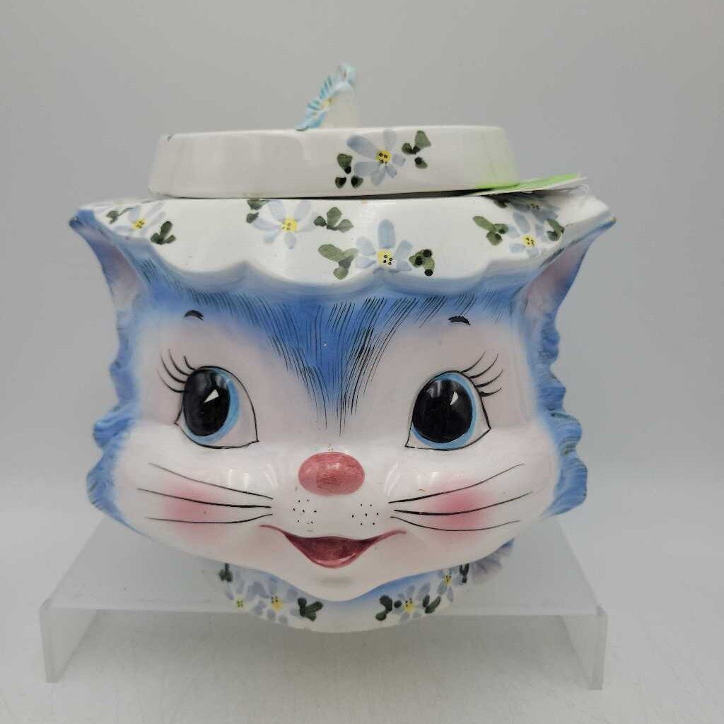 Lefton Ware "Miss Priss" Cookie Jar with Lid & Jam Jar no lid (3pcs) (JL)