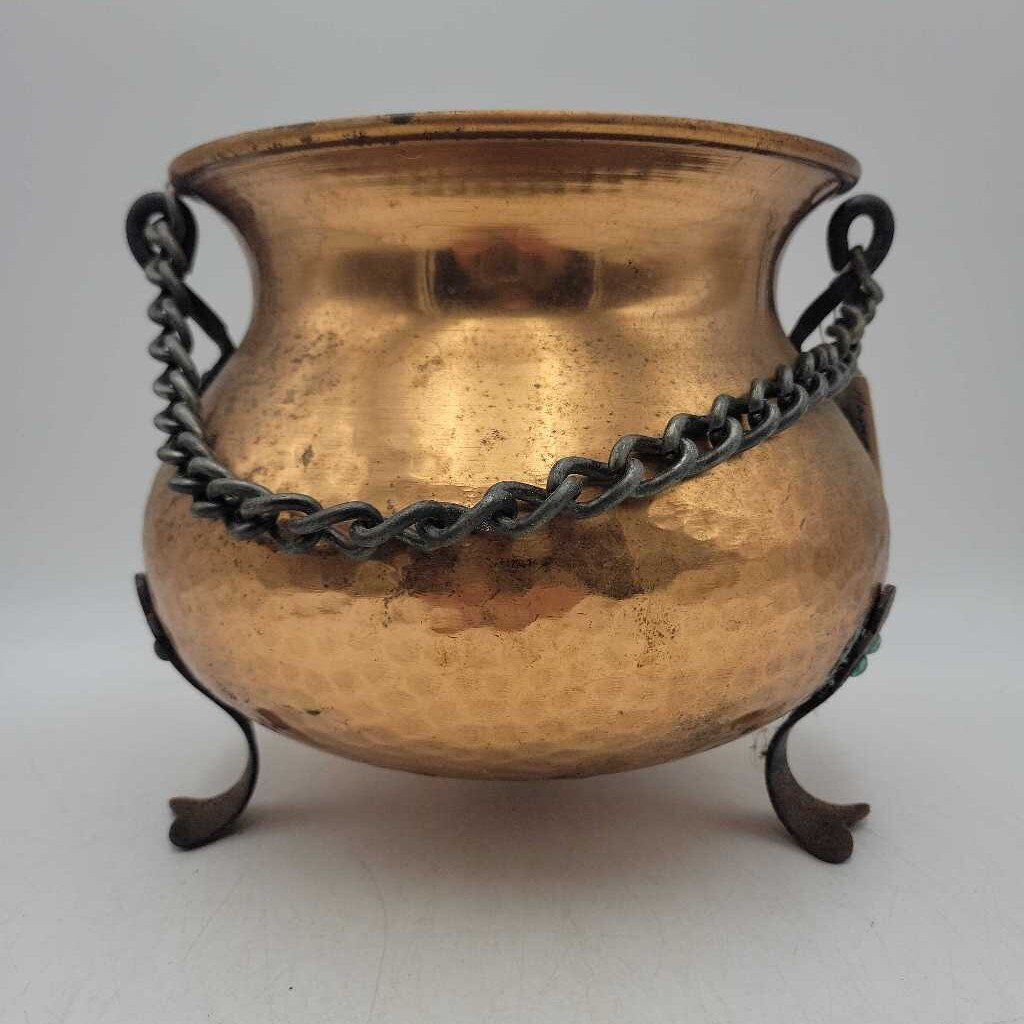 Hammered Copper Planter (JL)
