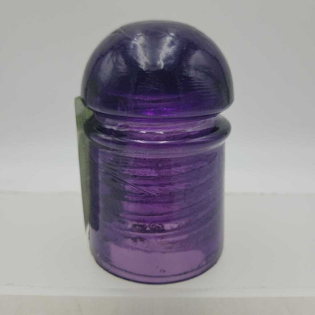 Purple amethyst Insulator Bell Telephone Company (JEF)