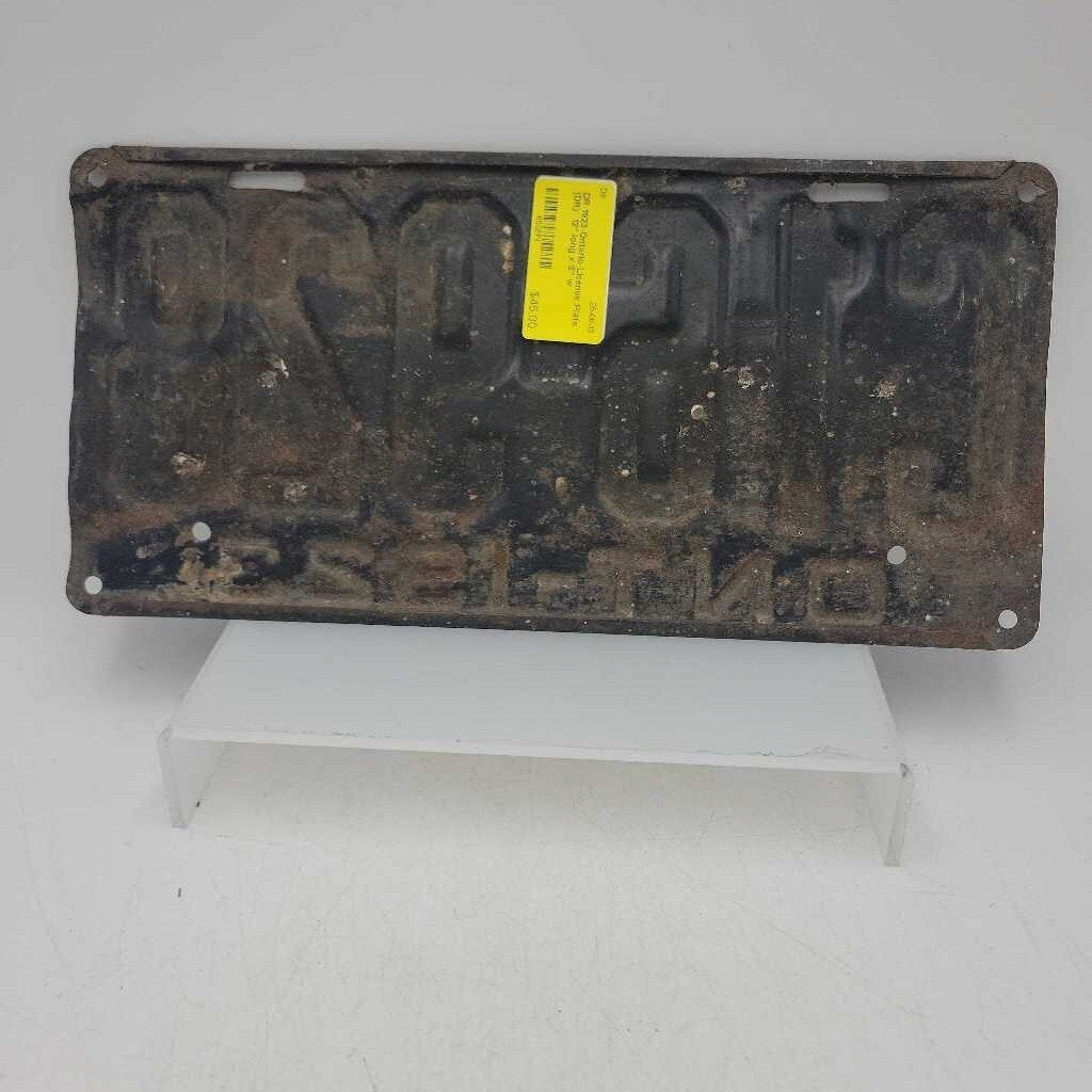 1923 Ontario License Plate (DR)