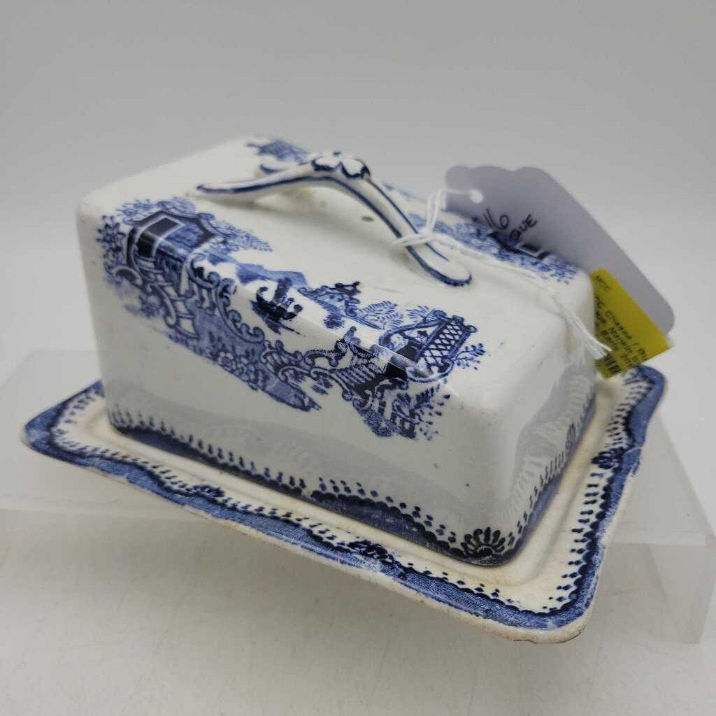 Cheese / Butter Keeper, Antique, Nankin by John Tams & Sons, Early 20th #2444