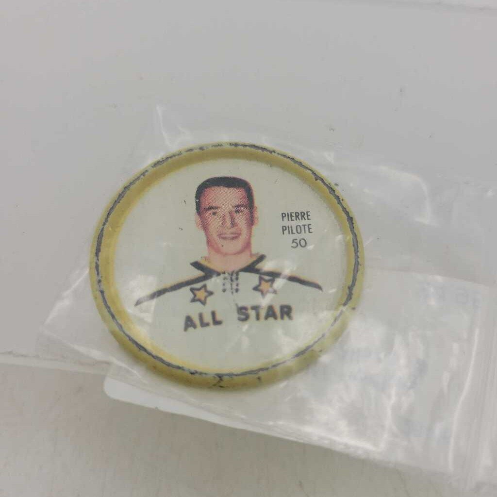 61 62 Shirriff Hockey coin Pierre Pilote Allstar # 50(JAS)
