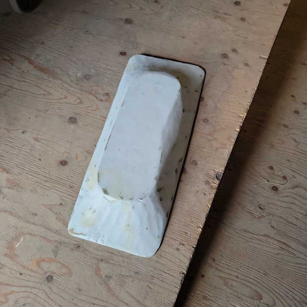 White wood dough bowl (RB)