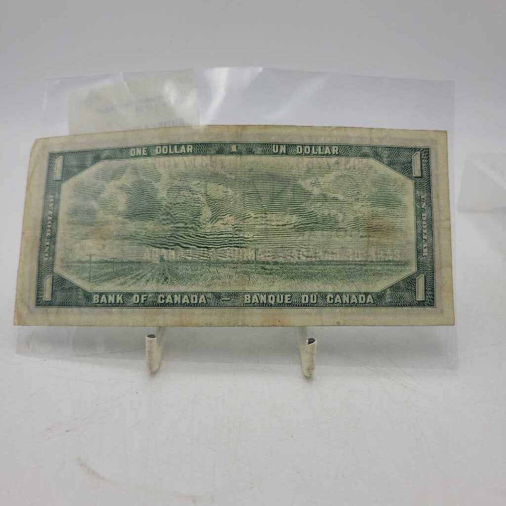Canadian One Dollar bill1954 (JAS)
