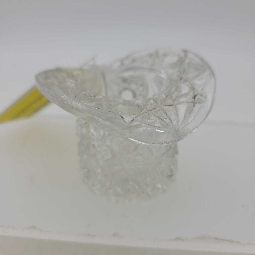Small Clear Glass Top Hat (JL)