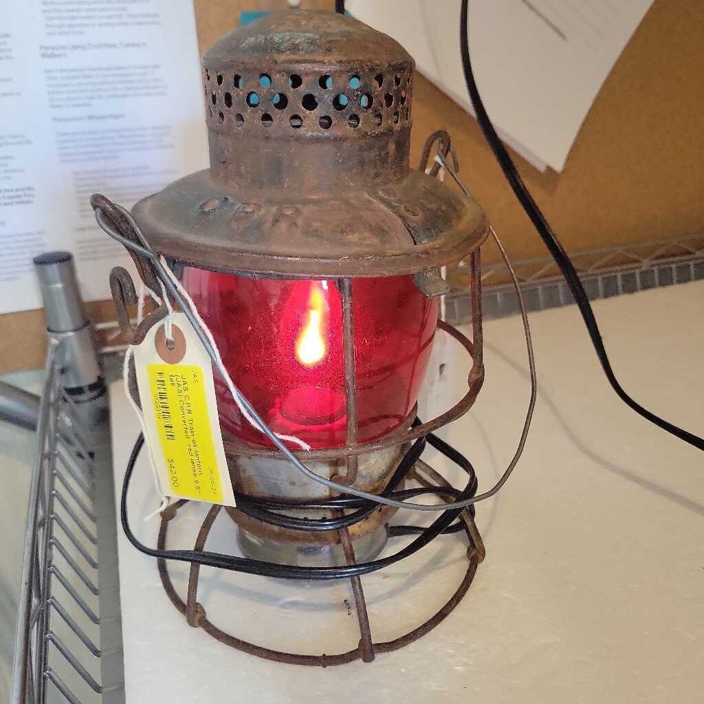 C.P.R Train oil lantern (JAS) Converted