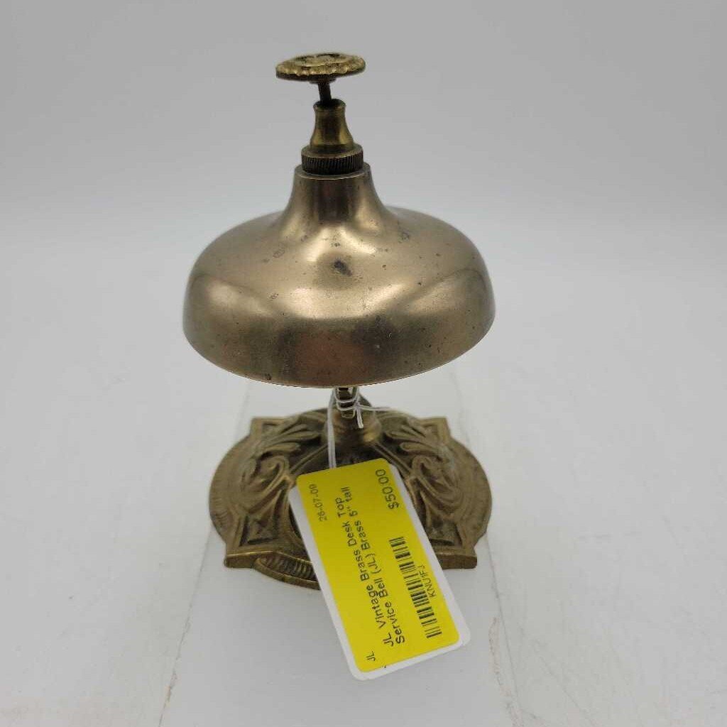 Vintage Brass Desk Top Service Bell (JL)