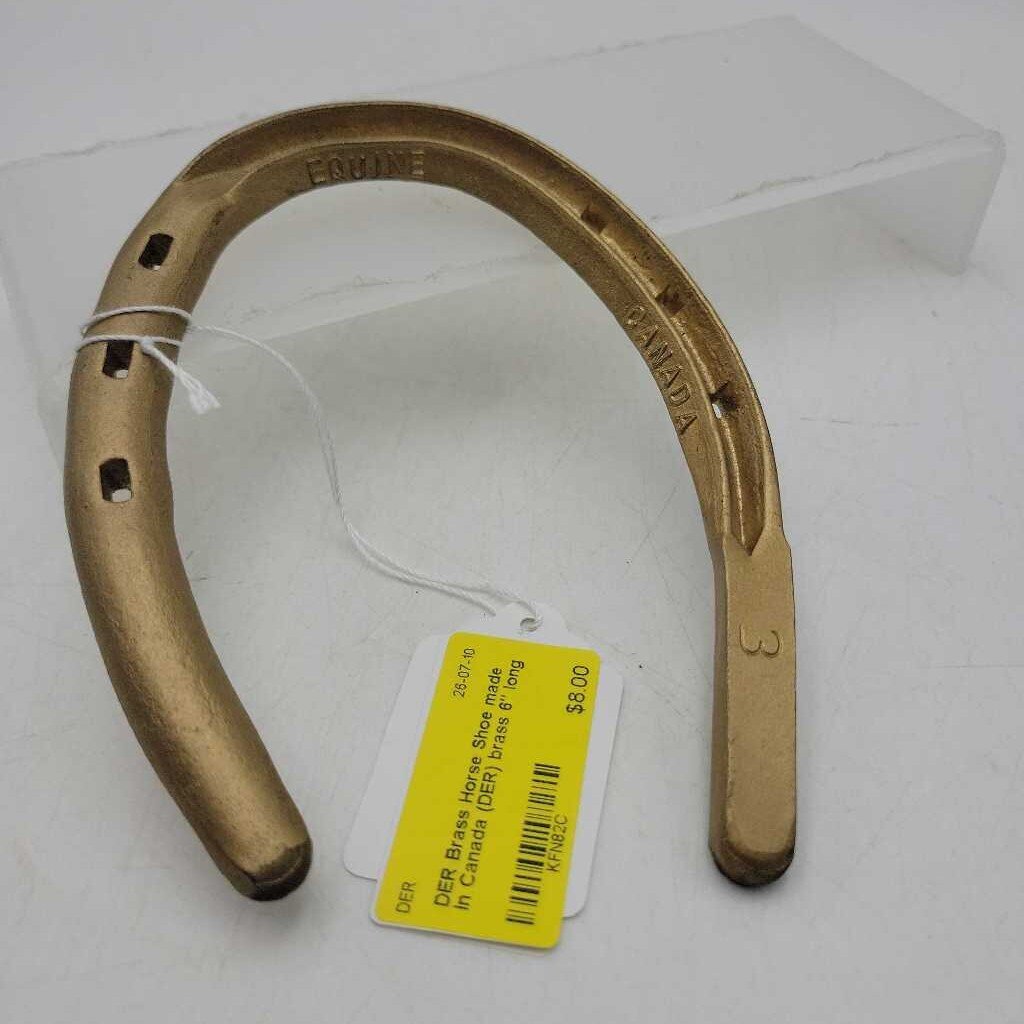 Brass Horse Shoe made in Canada (DER)