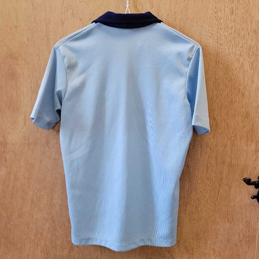 Vintage 1960's men's light blue collared shirt (VH)