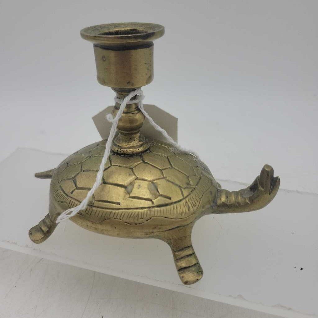 Brass Turtle Candle Holder (CM1156) (COL)