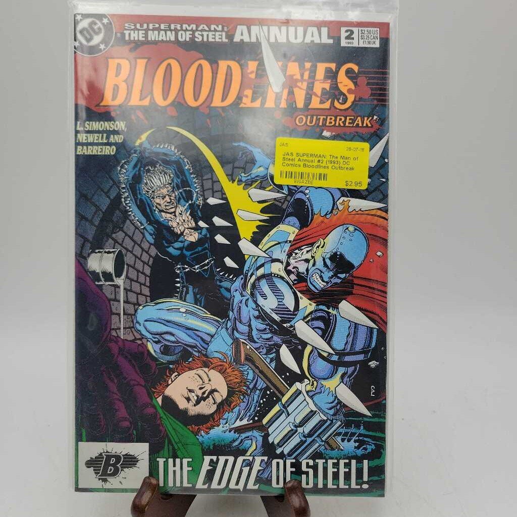 SUPERMAN: The Man of Steel Annual #2 (1993) DC Comics Bloodlines Outbreak (JAS)