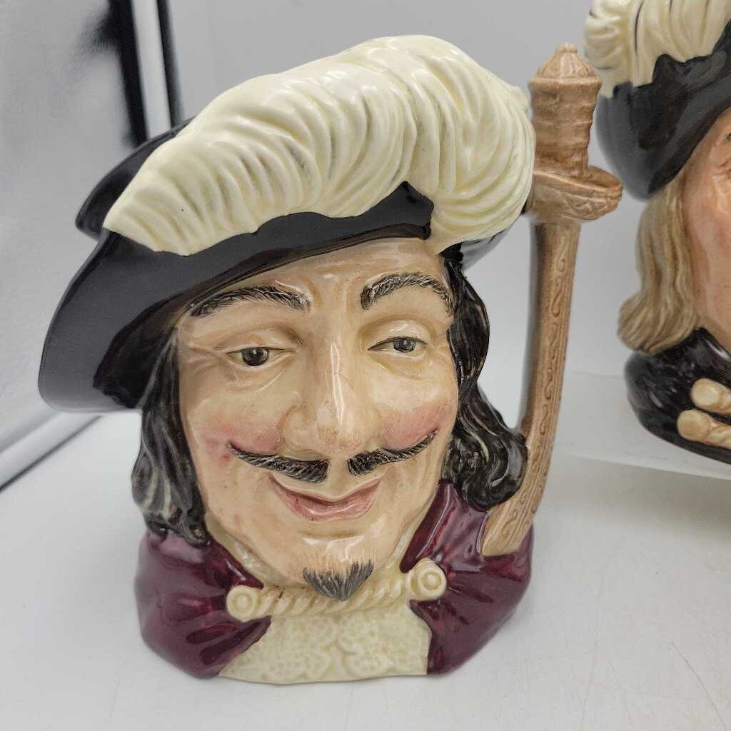 Royal Doulton Set Of Toby Jugs *The Three Muskateers" (JL)