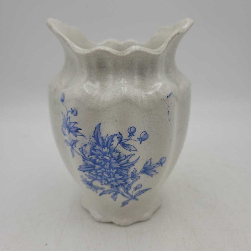 Antique Transferware vase brush holder (RB)