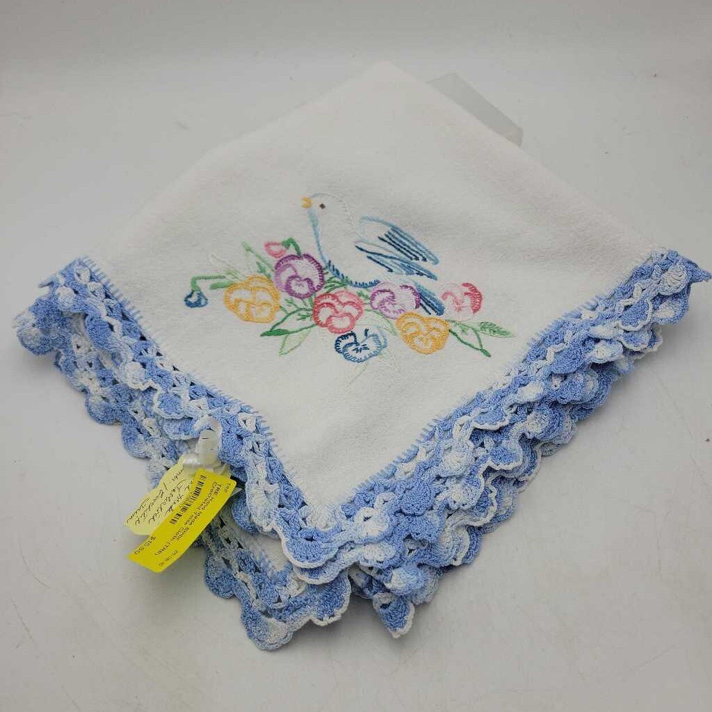 Hand Made Embr Crocheted Table Cloth (TRE)