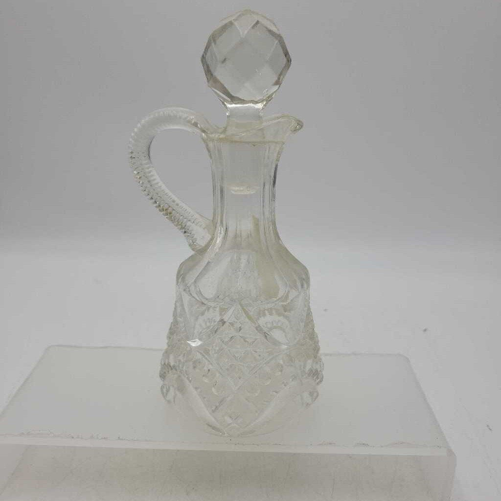 Cut Glass cruet complete with stopper (JAS)