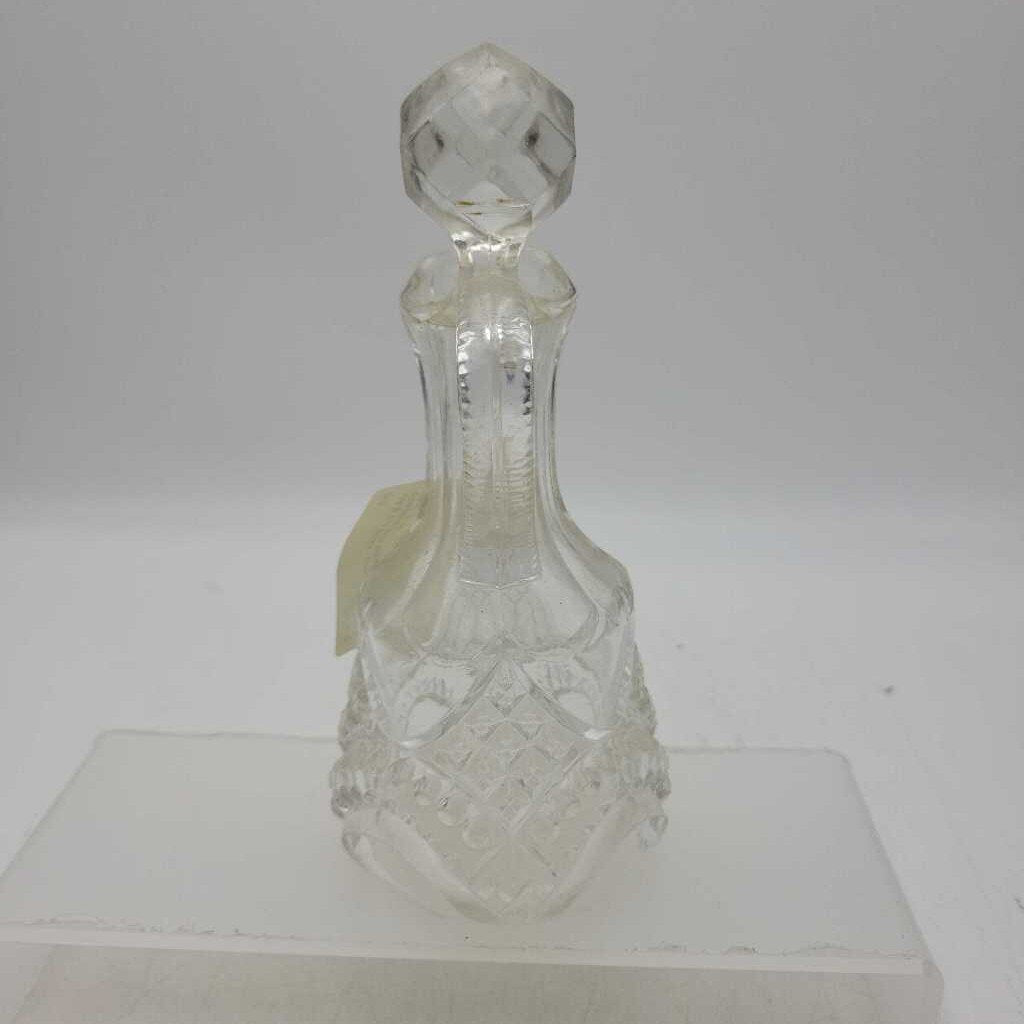 Cut Glass cruet complete with stopper (JAS)
