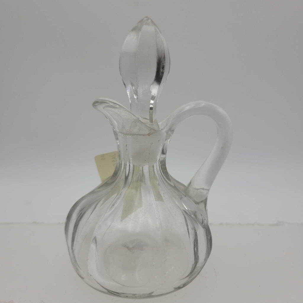 Cut Glass cruet complete with stopper (JAS)