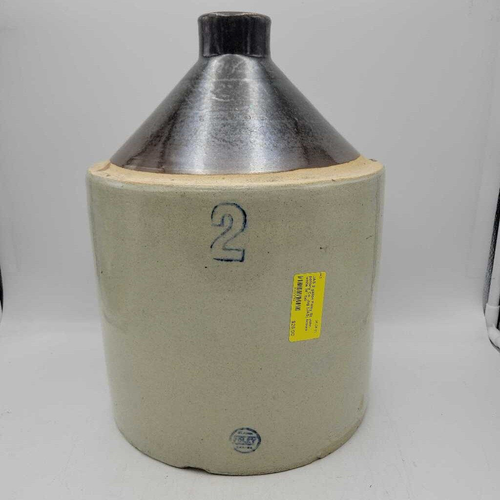 2 gallon Foley St John pottery Co. Jug (JAS)