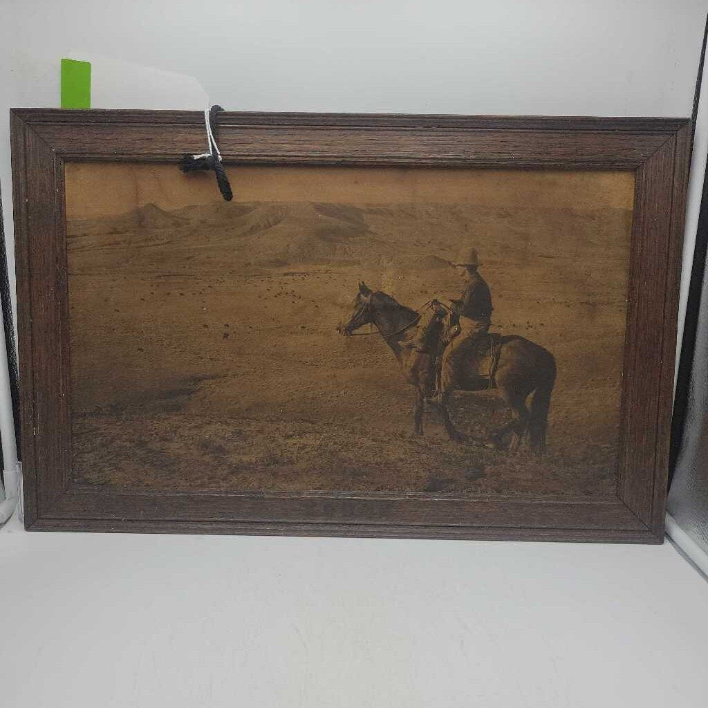 Cowboy Photograph Late 1800's Kodak Advertising (M2)