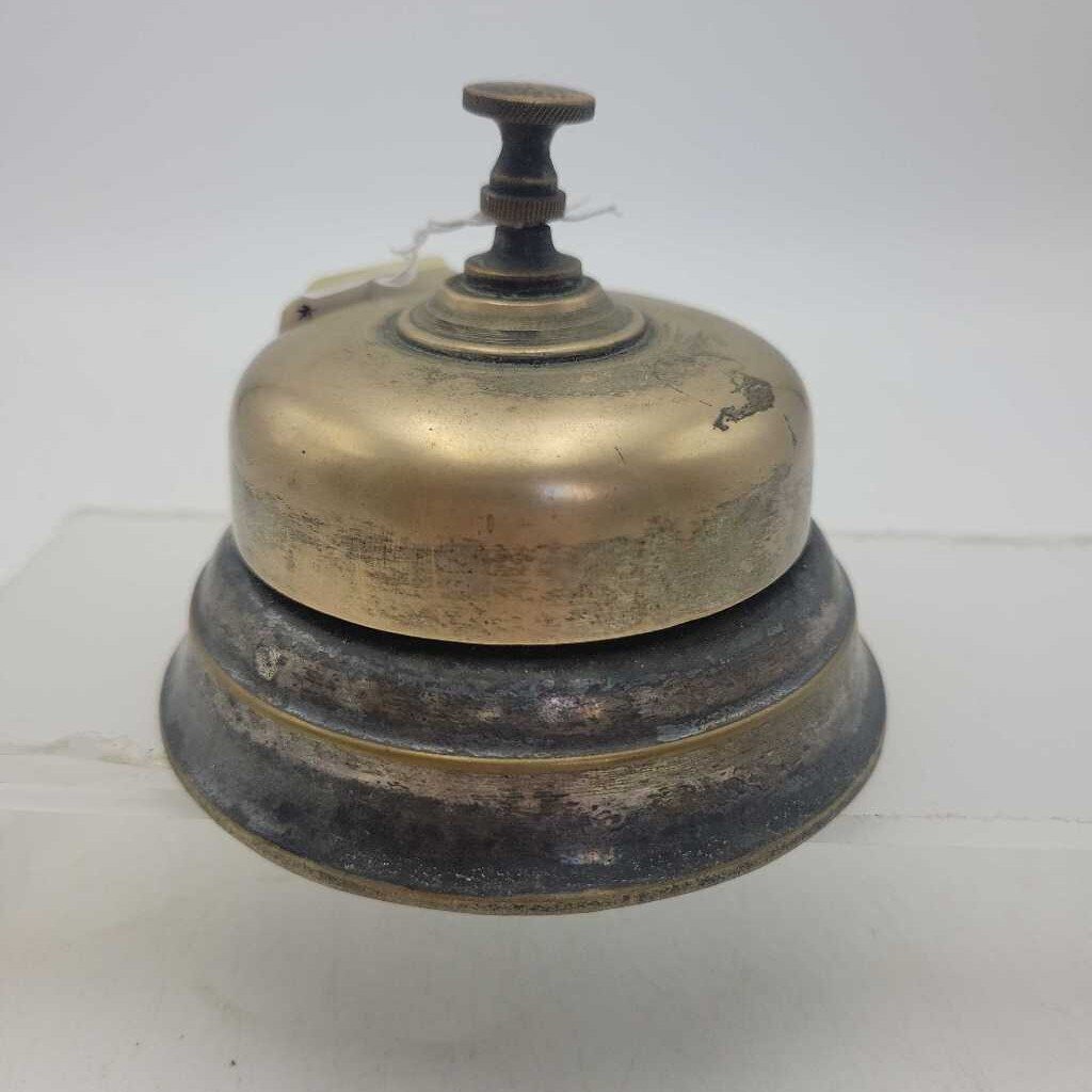 Vintage Brass Desk Call Bell (JL)