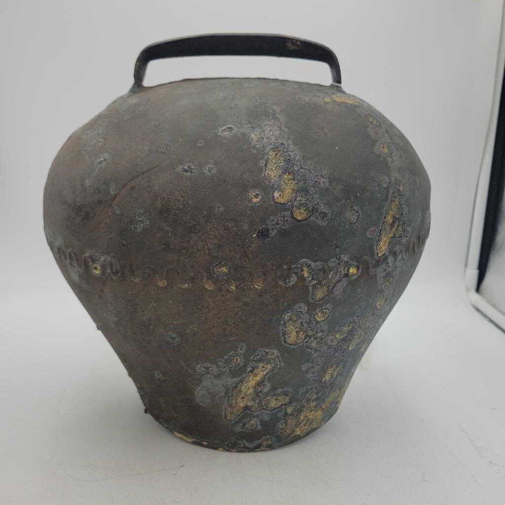 Very Large Vintage Brass/Bronze Cow Bell (JL)