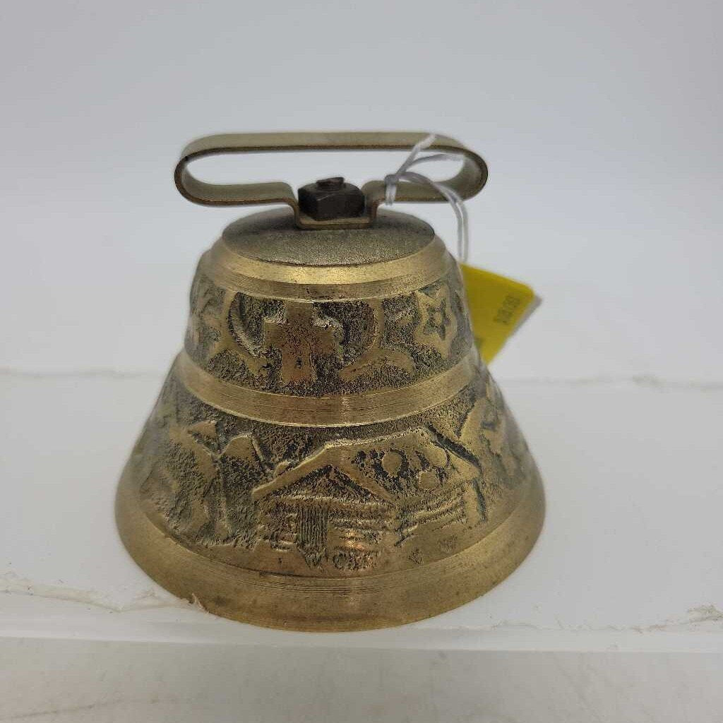 Vintage Swiss Decorative Brass Bell (JL)