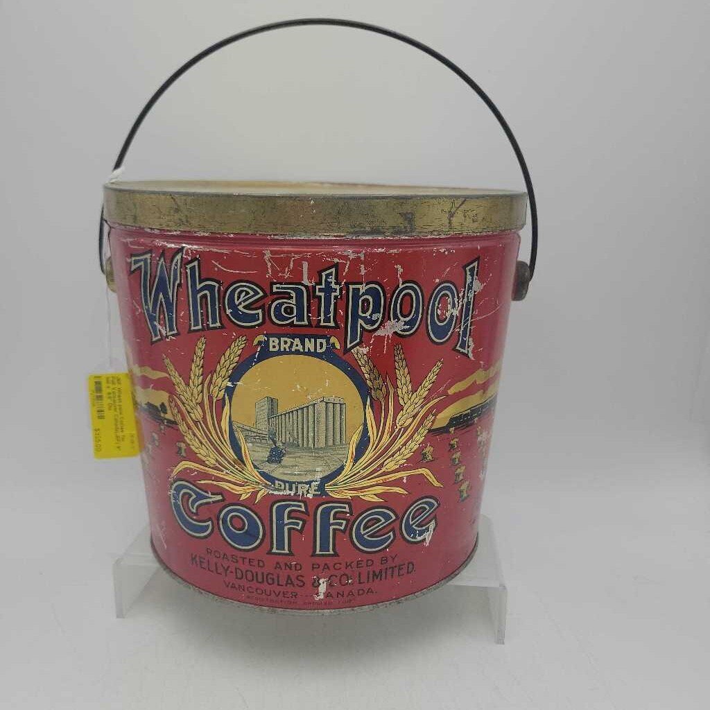 Wheat pool Coffee Tin Pail Vancouver Canada(JEF)