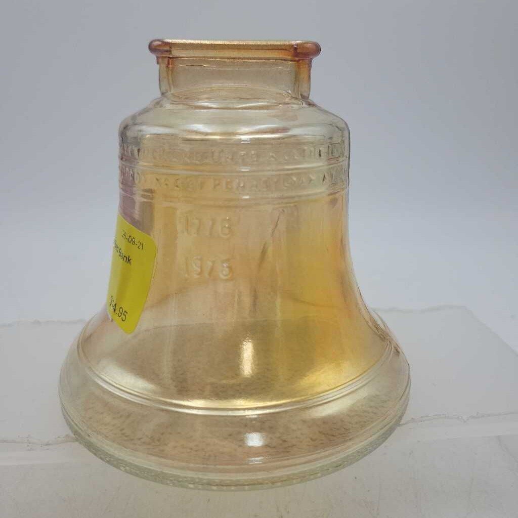 Glass Liberty Bell Bank (DMG)1533