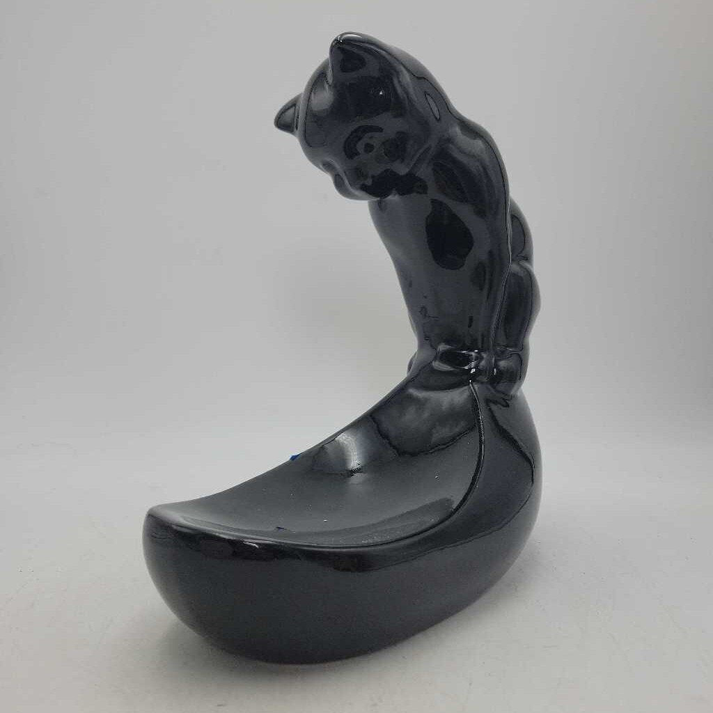 Royal Haeger Black Cat, Half Moon Figure #3631 (MCC)