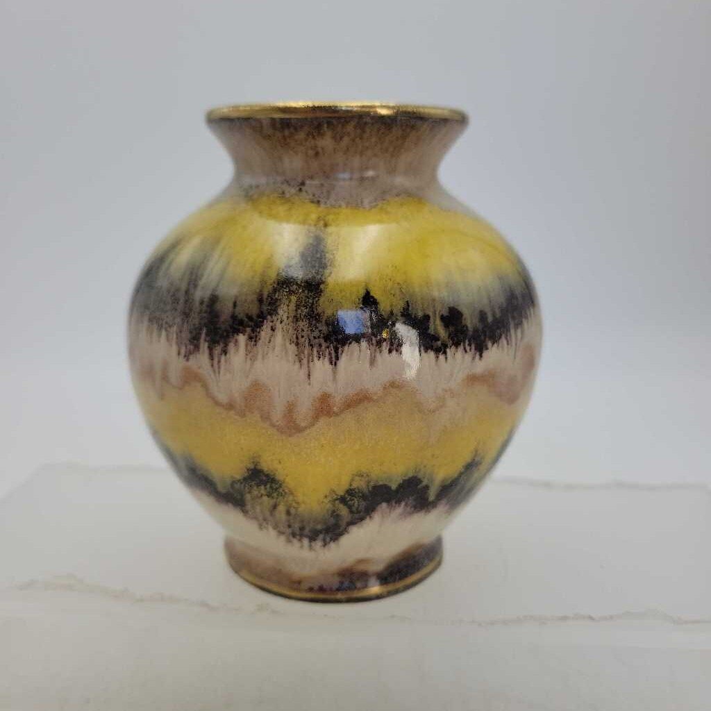 2 tone small West German vase (WR)