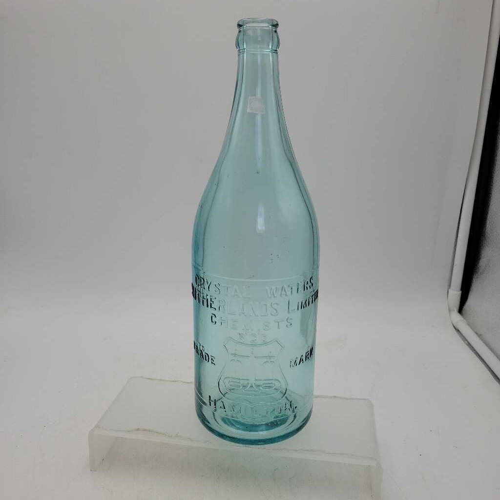 crystal water Sutherland's Ltd Quart Hamilton bottle (JAS)