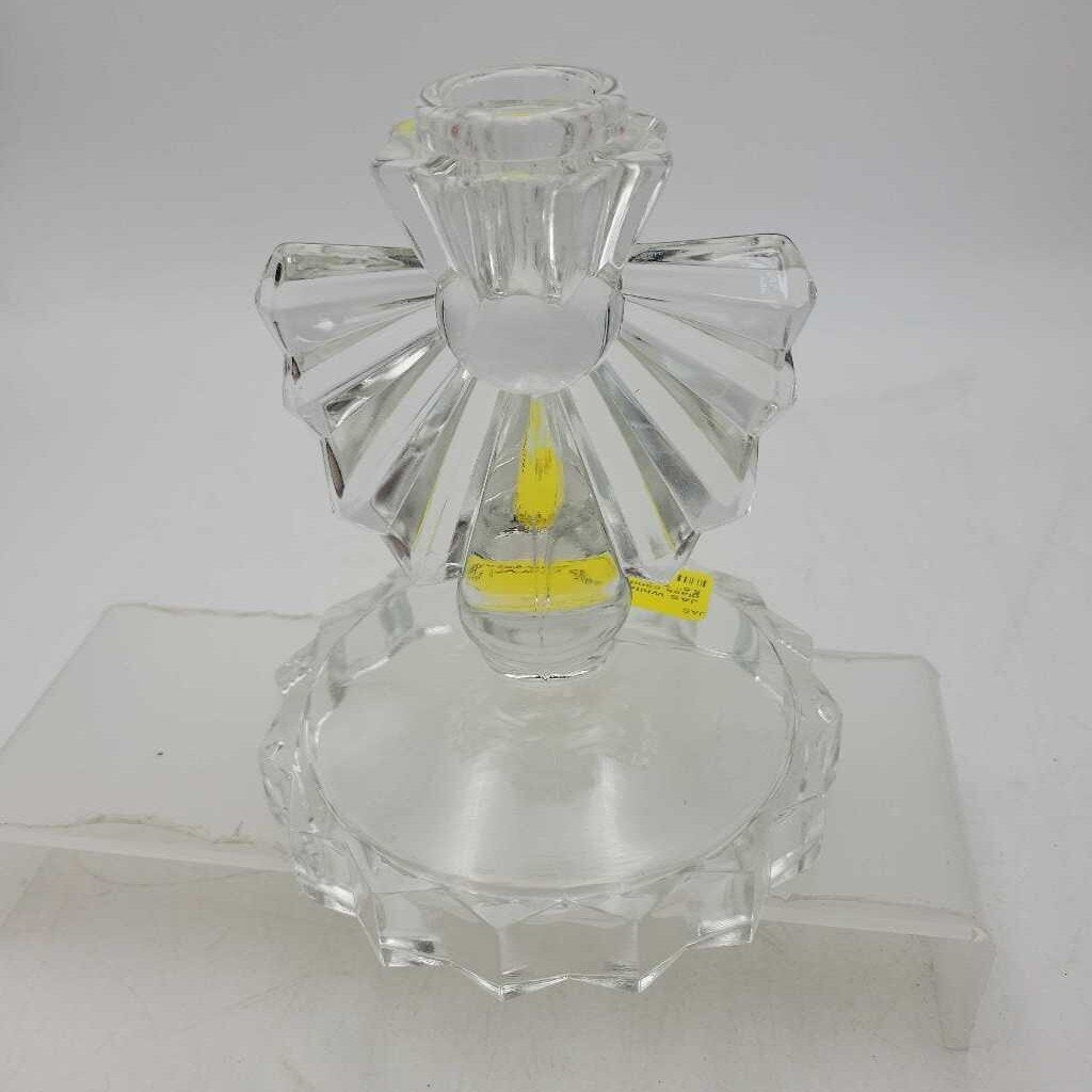 Whitehall Depression glass candle holder (JAS)