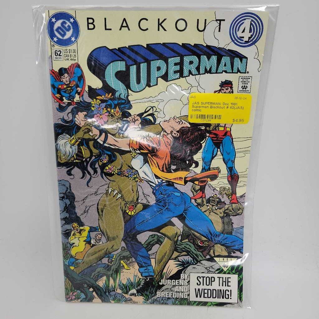 SUPERMAN: Dec 1991 Superman Blackout # 62(JAS) comic