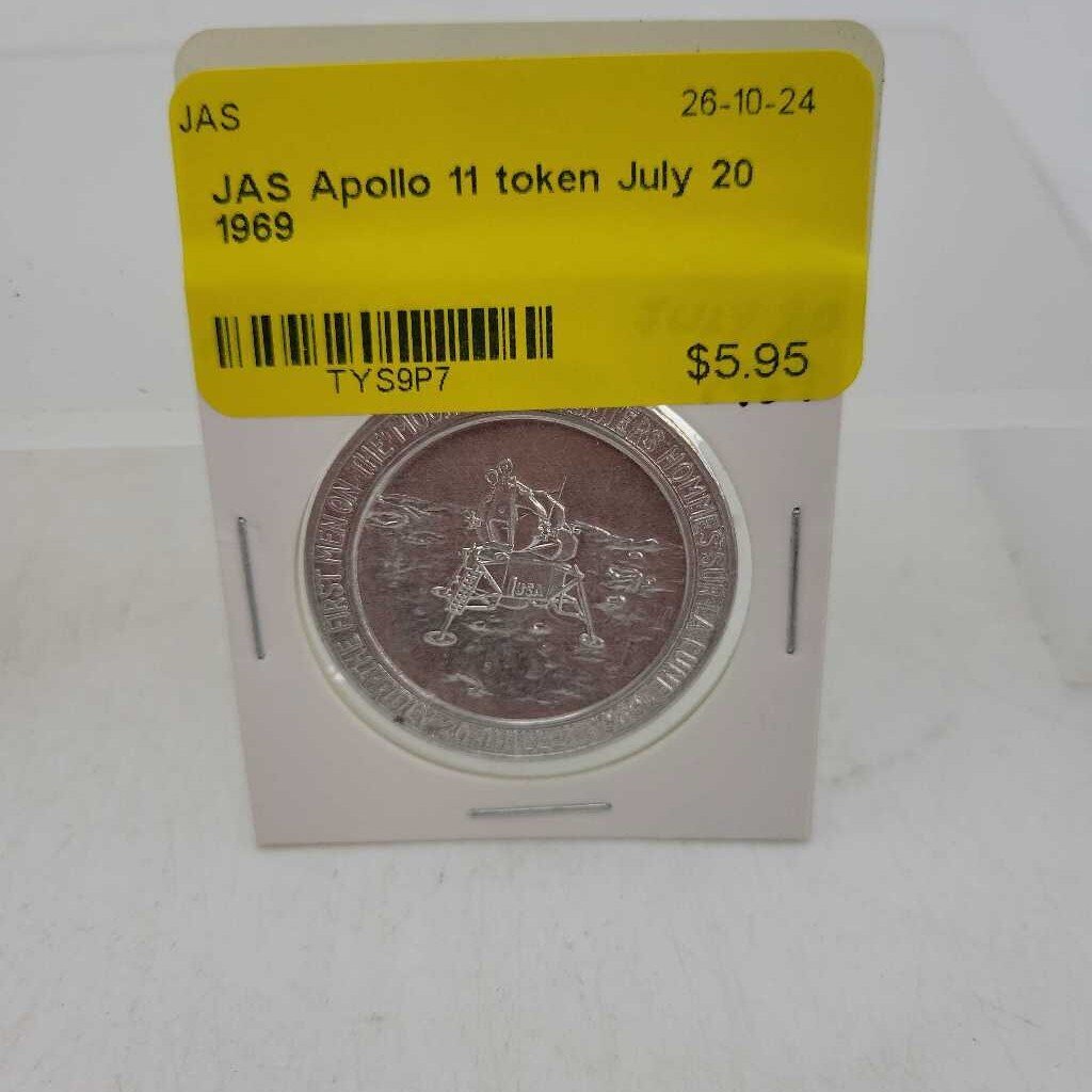 Apollo 11 token July 20 1969