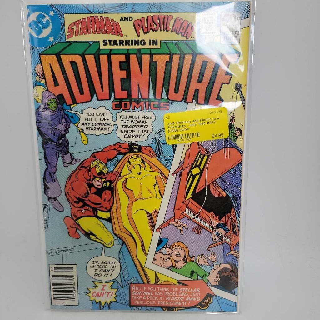 Starman and Plastic man Adventure June 1980 #472 (JAS) comic