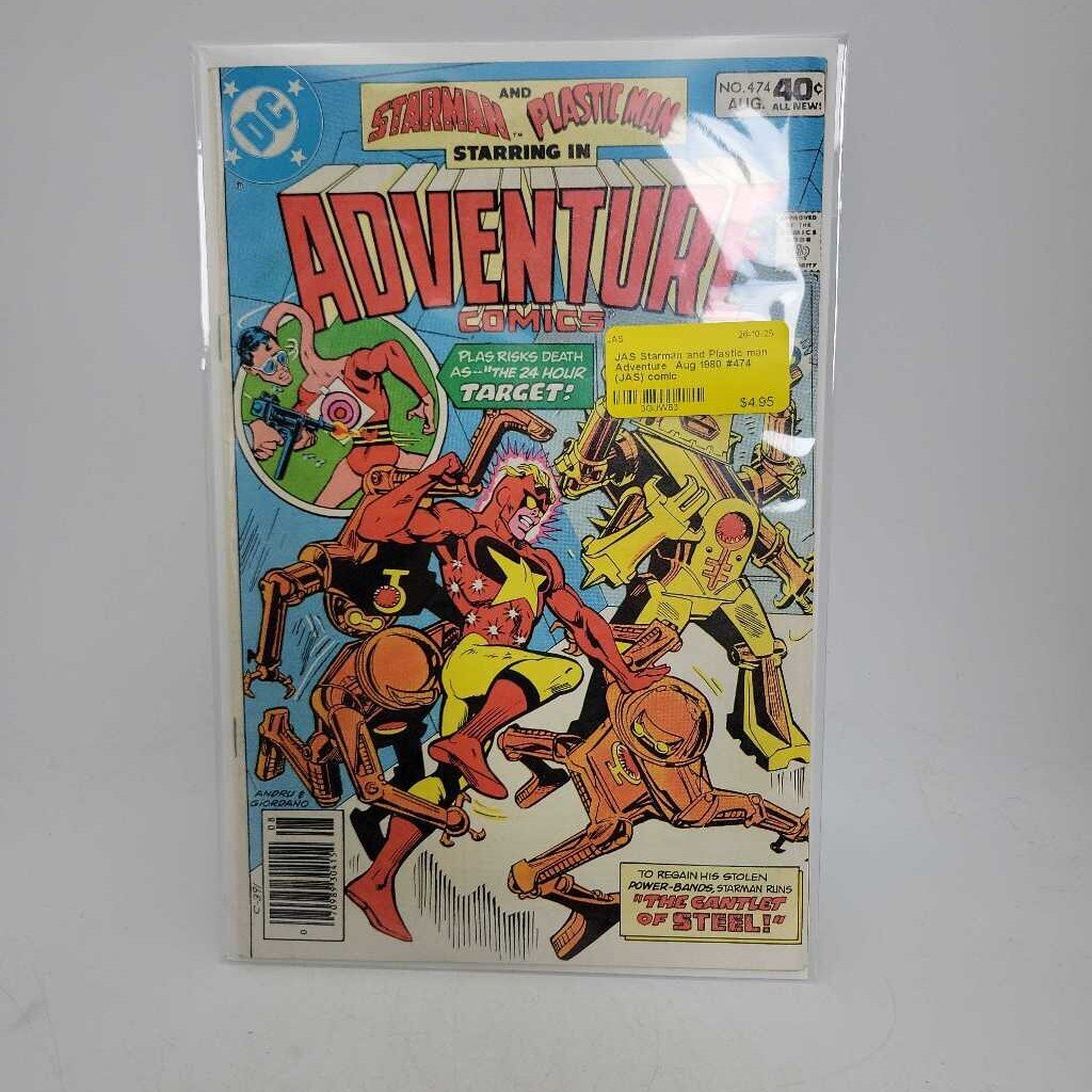 Starman and Plastic man Adventure Aug 1980 #474 (JAS) comic
