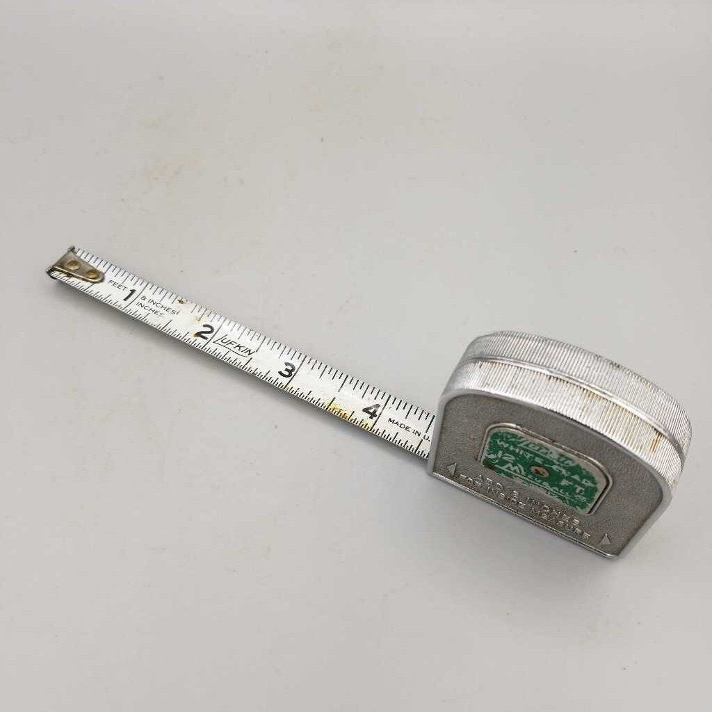 Antique Tape Measure C.C. Mengels & Bro. Co Louisville KY Mahogany Mills  Vintage Measuring Tape Reel Hand Crank Tool Advertising Promotional 