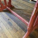 Red Shabby Painted Table (TT)