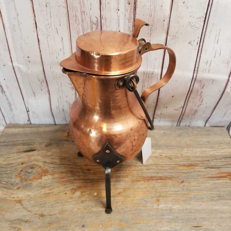 Antique French Copper Fireplace Kettle Circa 1790 (M2) 1557