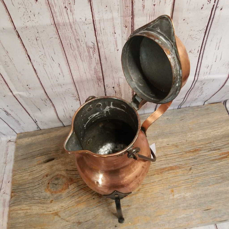 Antique French Copper Fireplace Kettle Circa 1790 (M2) 1557