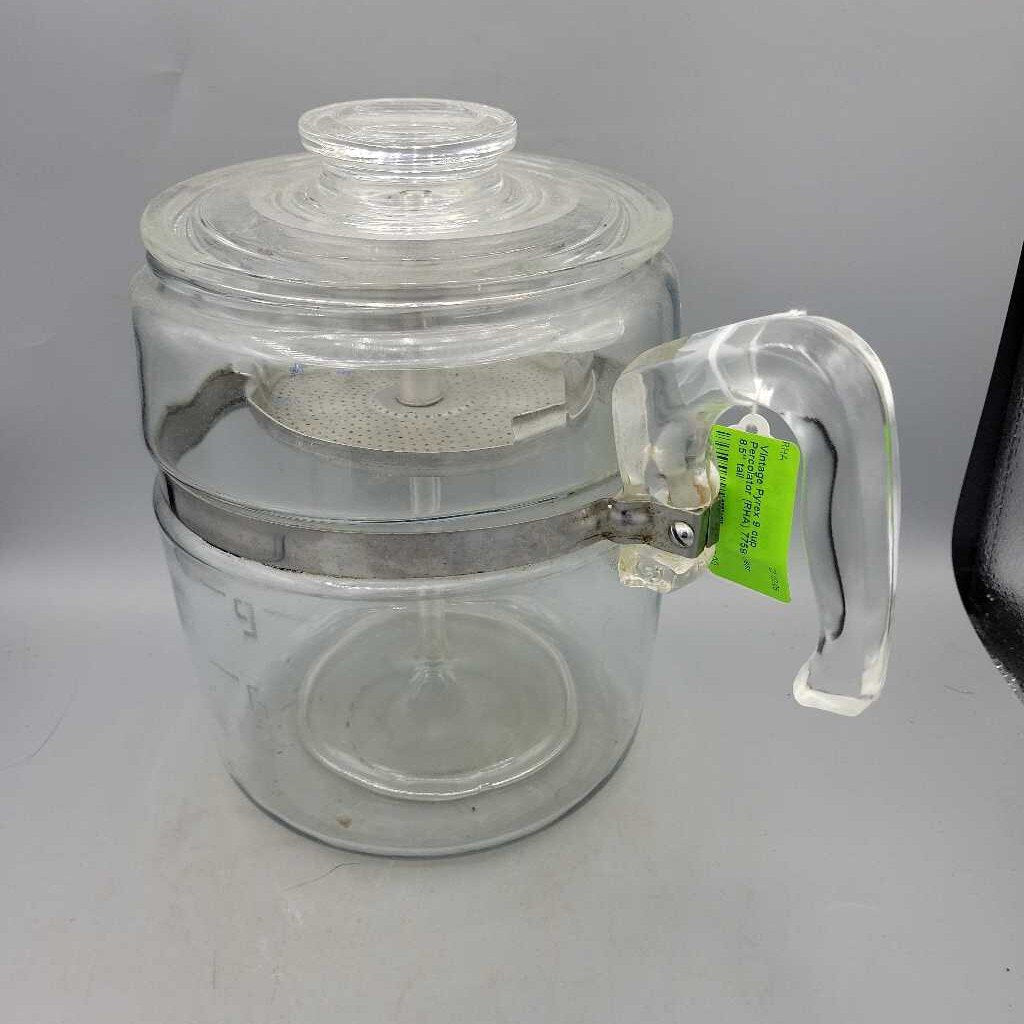 Vintage Pyrex flamewear 9 cup percolator - Lil Dusty Online Auctions - All  Estate Services, LLC