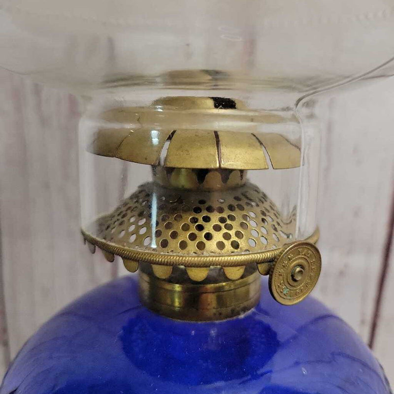 Cobalt Blackberry Kerosene Lantern 1870 (Jef)