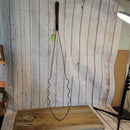 37" Antique Rug Beater w/ long wooden Handle (ice cream cone shaped) (02/24)