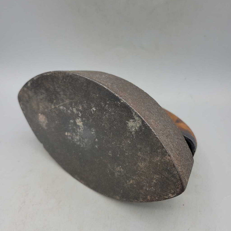 Antique Sad Iron w/ Wooden Handle