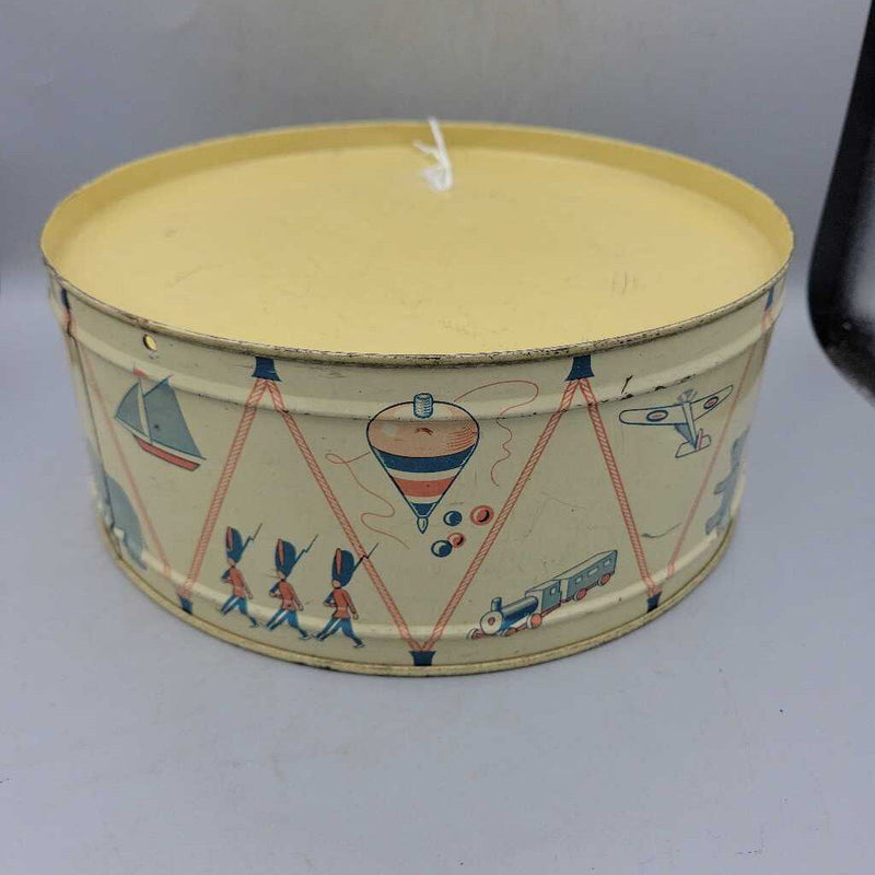 Vintage Tin Toy Drum (DEB)